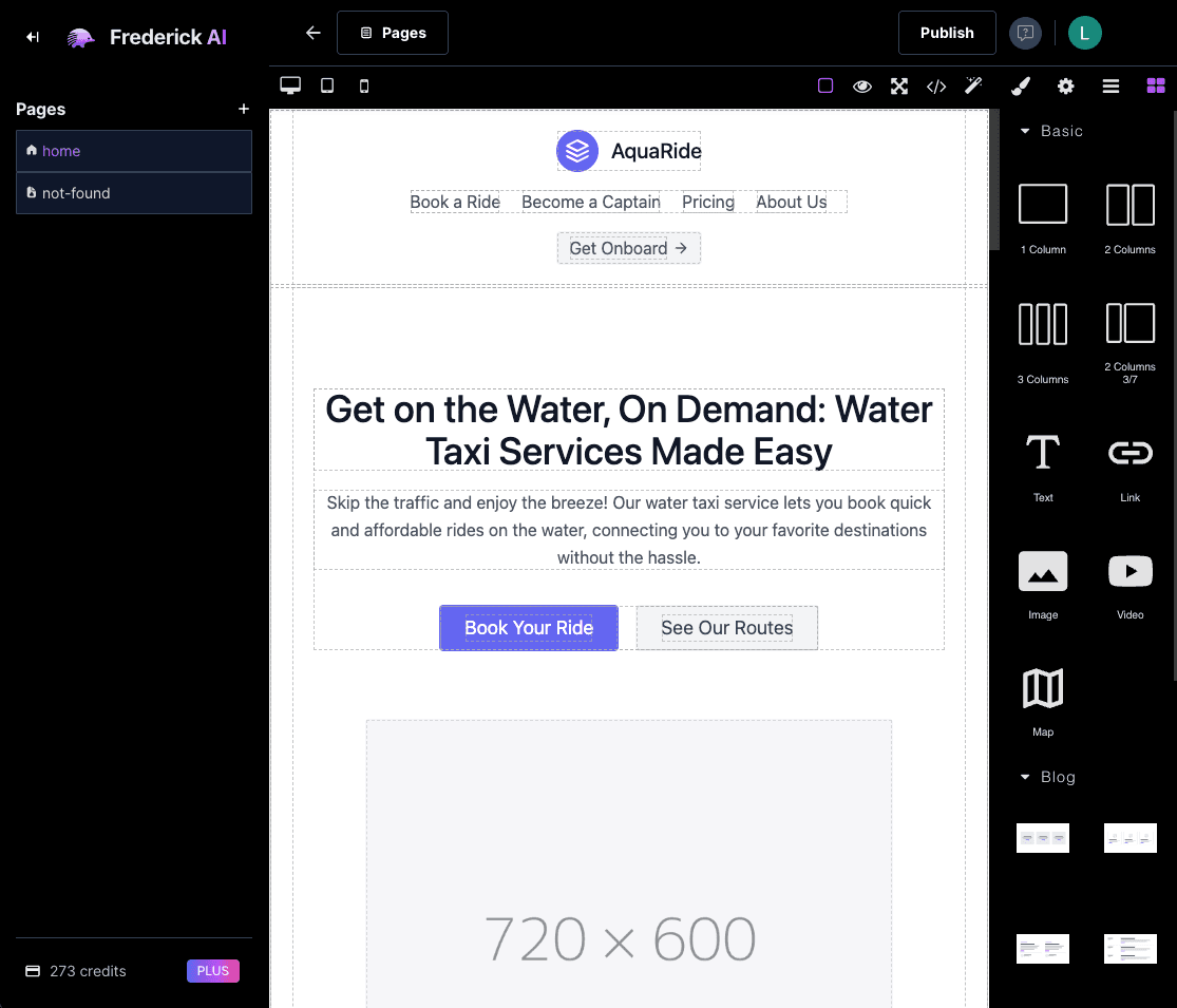 Website builder editor